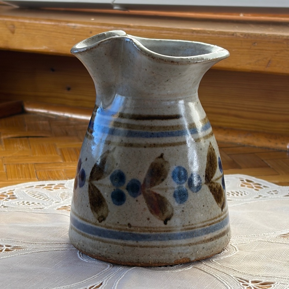 Vintage pottery bud vase, pitcher etc